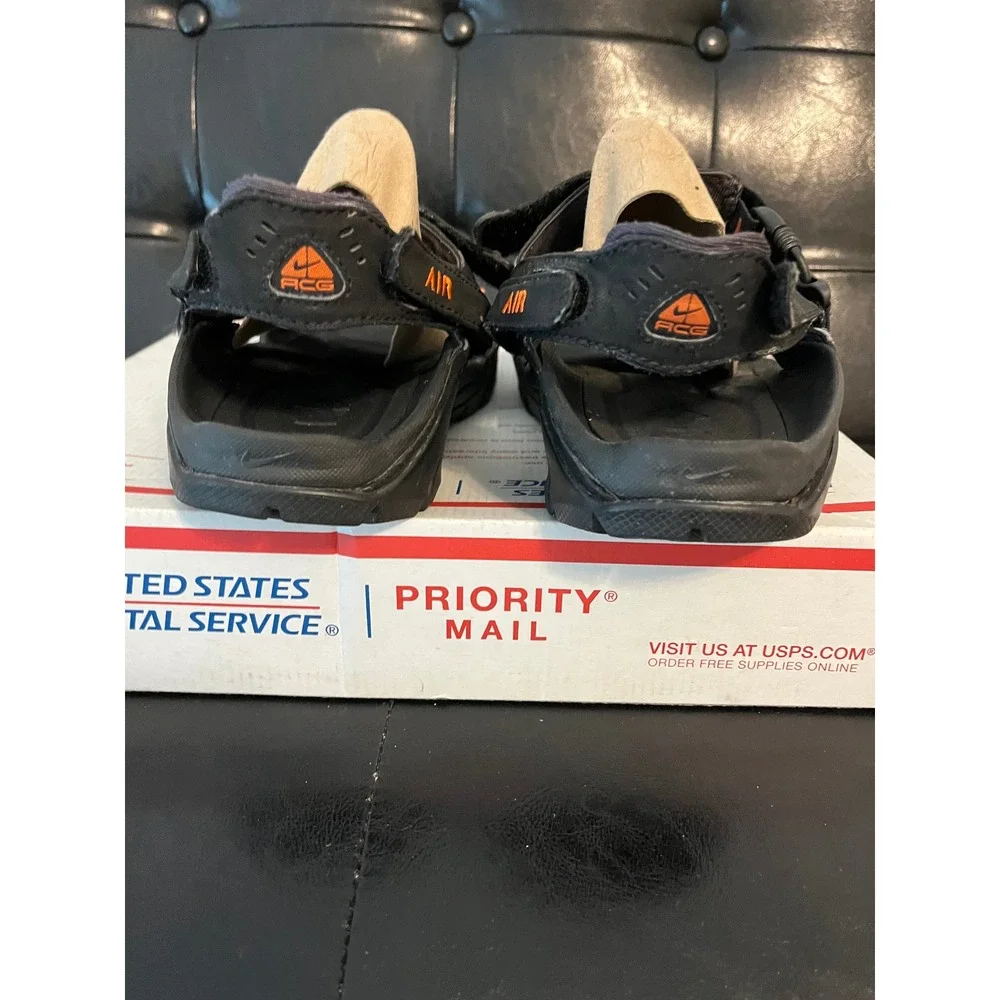Vintage Nike ACG Air Deschutz Black Orange Hiking Sandals